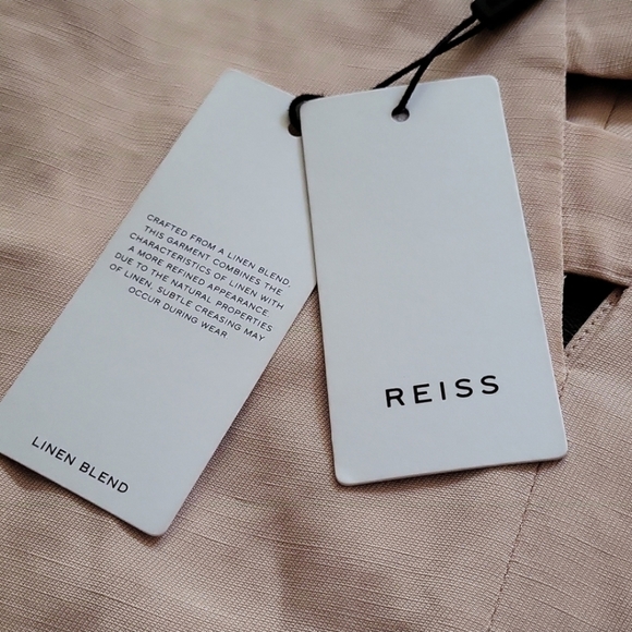 Reiss Emi Top with Cut Out Detail in Nude Pink - Picture 12 of 15